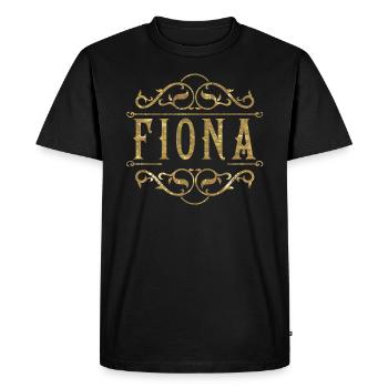 Fiona or - T-shirt Premium bio Homme - noir - Devant - Nico (187cm)
