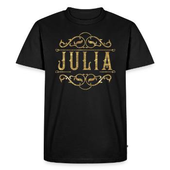 Julia or - T-shirt Premium bio Homme - noir - Devant - Nico (187cm)