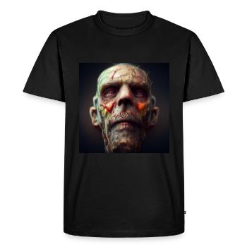 Vieux zombie - T-shirt Premium bio Homme - noir - Devant - Nico (187cm)