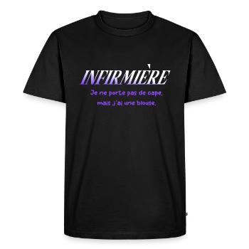 NURSE NURSE DOCTOR HUMOR DRÖLES - Men's Premium Organic T-Shirt - black - Front - Nico (187cm)