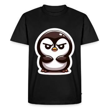 Drôle Penguins Petit Pingouin Pingouin Amoureux des Pingouins - T-shirt Premium bio Homme - noir - Devant - Nico (187cm)