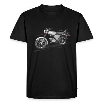 Zweitakt DDR Simson S51 - Männer Premium Bio T-Shirt - Schwarz - Vorne - Nico (187cm)