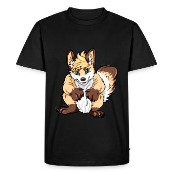 furry - Men's Premium Organic T-Shirt - black - Front - Nico (187cm)