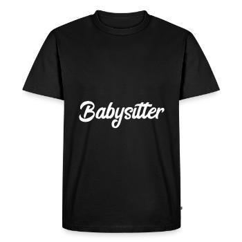 Babysitter Bébé ABDL Adulte Bébé Regarder - T-shirt Premium bio Homme - noir - Devant - Nico (187cm)