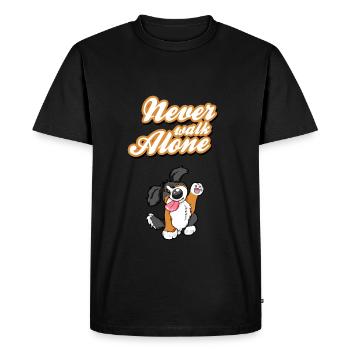 Never Walk Alone Berner Sennenhund cadeau - T-shirt Premium bio Homme - noir - Devant - Nico (187cm)