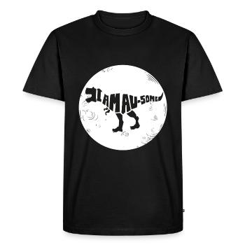 Dinosaure Je suis génial style. Terre. Monde - T-shirt Premium bio Homme - noir - Devant - Nico (187cm)