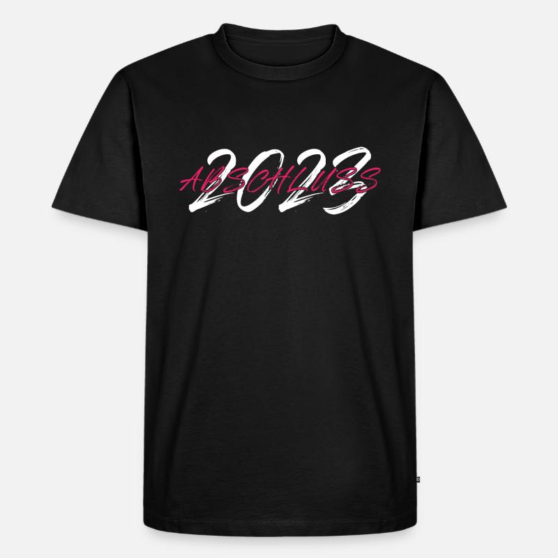 Abschluss 2023 AK 23 - Männer Premium Bio T-Shirt - Schwarz