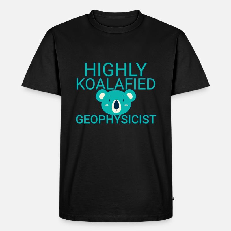 Geophysicist Koalafied Geophysics - Männer Premium Bio T-Shirt - Schwarz