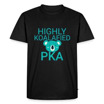 PKA Koalafied Pharmacy - Men's Premium Organic T-Shirt - black - Front - Nico (187cm)