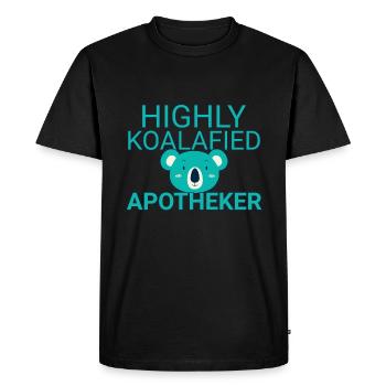 Pharmacist Koalafied - Men's Premium Organic T-Shirt - black - Front - Nico (187cm)