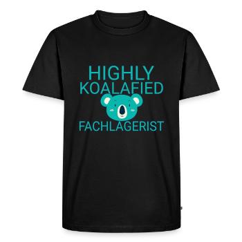 Warehouse clerk Koalafied - Men's Premium Organic T-Shirt - black - Front - Nico (187cm)