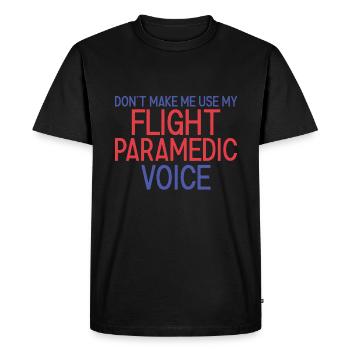 Flight Paramedic Voice Air Rescue - Men's Premium Organic T-Shirt - black - Front - Nico (187cm)