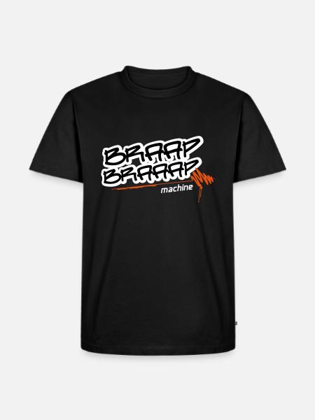 Braap braaap machine - Männer Premium Bio T-Shirt - Schwarz