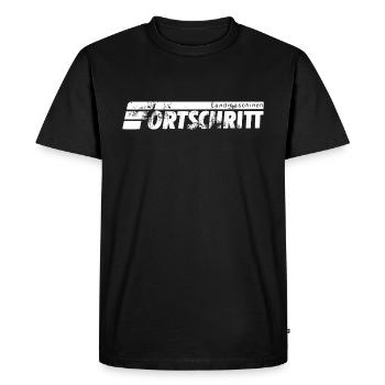 Fortschritt Landmaschinen der DDR - Männer Premium Bio T-Shirt - Schwarz - Vorne - Nico (187cm)