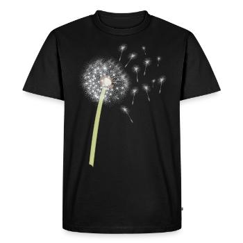 dandelion - Men's Premium Organic T-Shirt - black - Front - Nico (187cm)