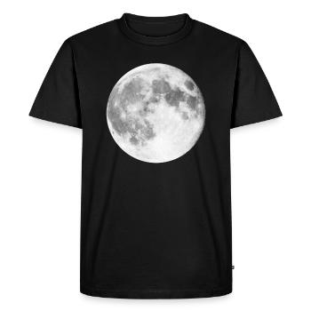 lune - T-shirt Premium bio Homme - noir - Devant - Nico (187cm)