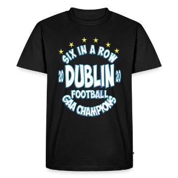 Dublin GAA All Ireland champions six fois de suite - T-shirt Premium bio Homme - noir - Devant - Nico (187cm)