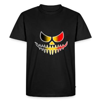 Belgique - T-shirt Premium bio Homme - noir - Devant - Nico (187cm)