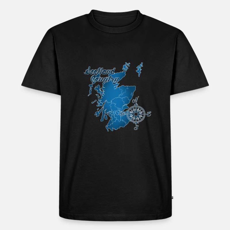Schottland - Männer Premium Bio T-Shirt - Schwarz