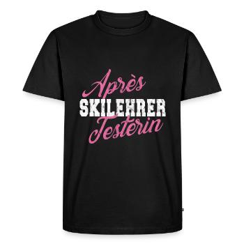 Funny Après Ski Skier Women Fun Gift - T-shirt Premium bio Homme - noir - Devant - Nico (187cm)