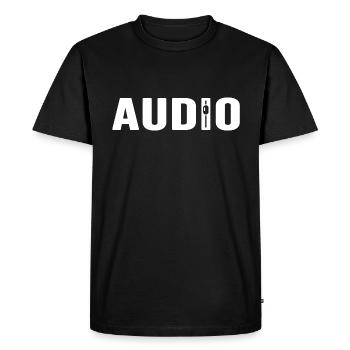 Ingénierie audio du son - T-shirt Premium bio Homme - noir - Devant - Nico (187cm)