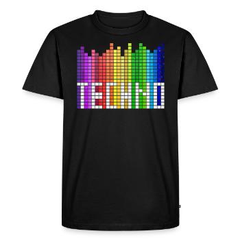 Techno Equalizer Music Festival - T-shirt Premium bio Homme - noir - Devant - Nico (187cm)