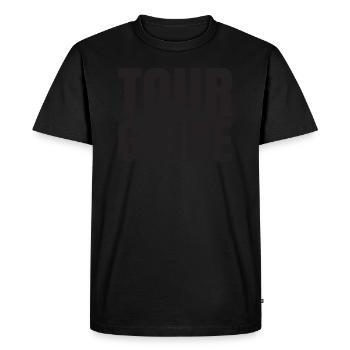 Tour Guide - Men's Premium Organic T-Shirt - black - Front - Nico (187cm)
