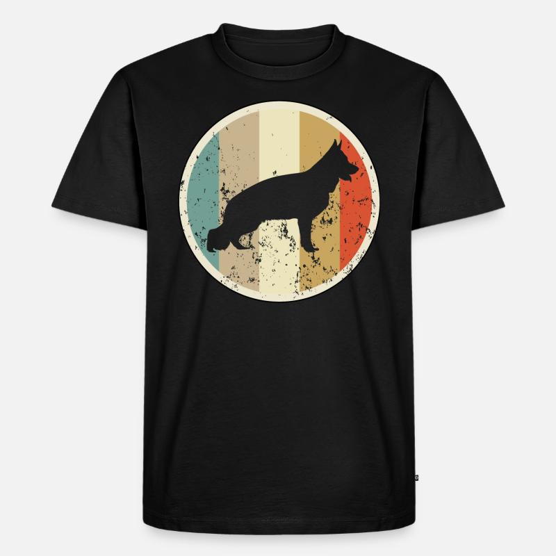 Deutscher Schäferhund - Männer Premium Bio T-Shirt - Schwarz
