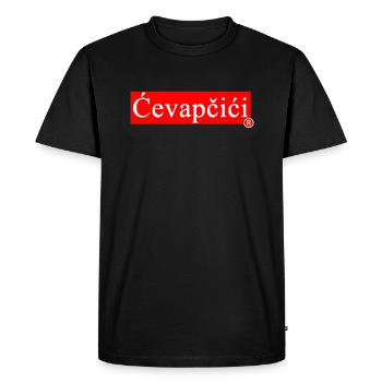 Cevapcici - Balkan Grill & Specialty - Cevape - Men's Premium Organic T-Shirt - black - Front - Nico (187cm)