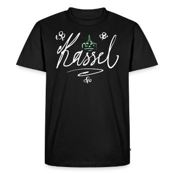 Kassel - T-shirt Premium bio Homme - noir - Devant - Nico (187cm)