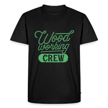 Travailleurs du bois Équipe Forestiers bûcherons - T-shirt Premium bio Homme - noir - Devant - Nico (187cm)