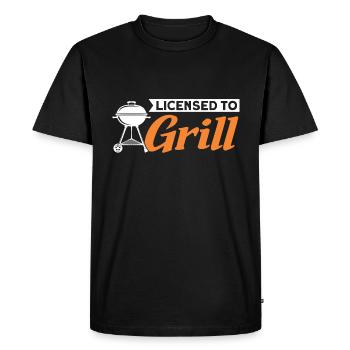 Licencié à Grill - T-shirt Premium bio Homme - noir - Devant - Nico (187cm)
