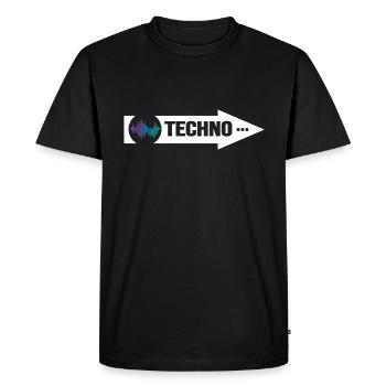 Rave Hard Beats Techno Ballern Village Disco Bass - T-shirt Premium bio Homme - noir - Devant - Nico (187cm)