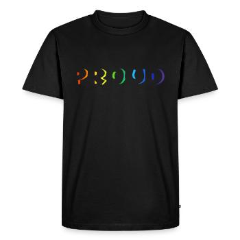 proud LGBT rainbow lgbtq parade - Men's Premium Organic T-Shirt - black - Front - Nico (187cm)