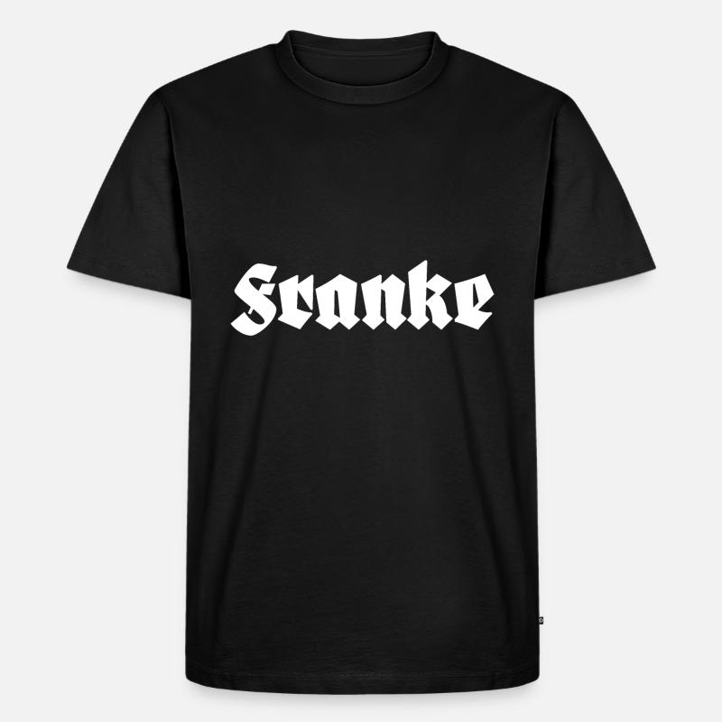 Franke Franken - Männer Premium Bio T-Shirt - Schwarz