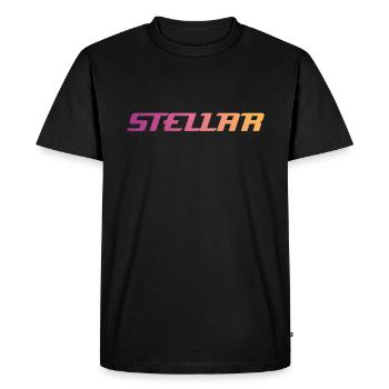 Stellar De l’autre Étoile Stardust Starseed Star - T-shirt Premium bio Homme - noir - Devant - Nico (187cm)