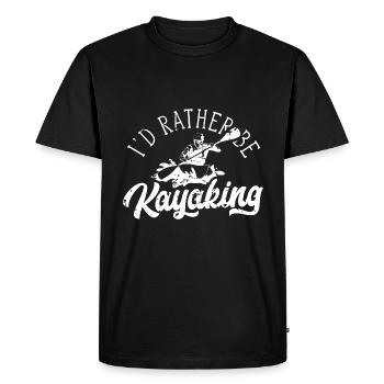 Kayak Kayaker Kayak Kayaking Kayaking - Men's Premium Organic T-Shirt - black - Front - Nico (187cm)