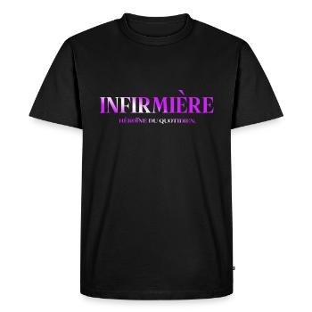 NURSE NURSE DOCTOR HUMOR DRÖLES 10 - Men's Premium Organic T-Shirt - black - Front - Nico (187cm)