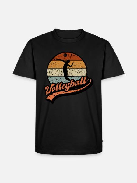 millésime de volleyball - T-shirt Premium bio Homme - noir