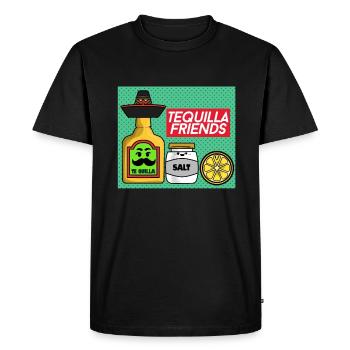 Tequila's friends amis de la tequila - T-shirt Premium bio Homme - noir - Devant - Nico (187cm)