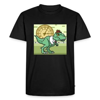 New Era Dino New Era Dino - Men's Premium Organic T-Shirt - black - Front - Nico (187cm)