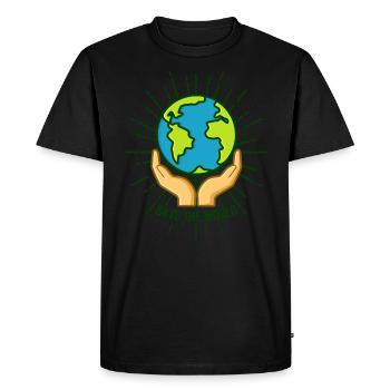 Sauver le design du monde Sauver le design du monde - T-shirt Premium bio Homme - noir - Devant - Nico (187cm)