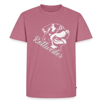 rottweiler - Men's Premium Organic T-Shirt - mauve - Front - Nico (187cm)