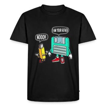 Retro It Nerd I am YOur Father Shirt Storage - Men's Premium Organic T-Shirt - black - Front - Nico (187cm)