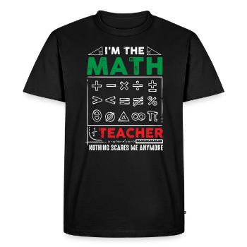 Je suis un professeur de mathématiques Mathématiques amusantes pour les enseignants - T-shirt Premium bio Homme - noir - Devant - Nico (187cm)