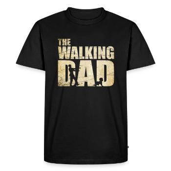 The Walking Dad Vatertag Herren - Männer Premium Bio T-Shirt - Schwarz - Vorne - Nico (187cm)