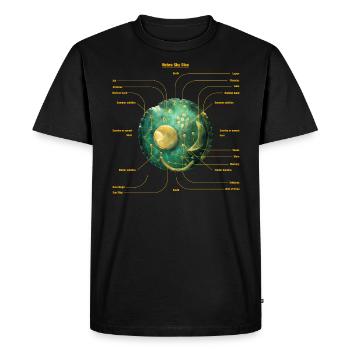 Himmelsscheibe - Männer Premium Bio T-Shirt - Schwarz - Vorne - Nico (187cm)