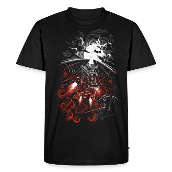 RoBat - Men's Premium Organic T-Shirt - black - Front - Nico (187cm)