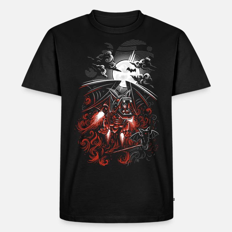 RoBat - Männer Premium Bio T-Shirt - Schwarz