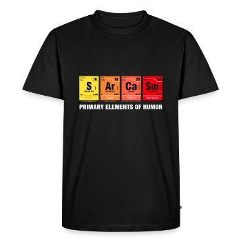 Sarcasme de chimie drôle cadeau cool cadeau - T-shirt Premium bio Homme - noir - Devant - Nico (187cm)